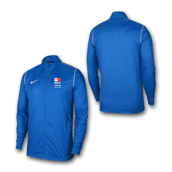 Nike Park Rainjacket - uniseks (kobalt) | Optioneel