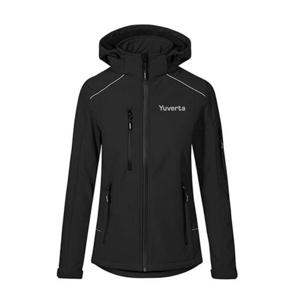 Softshell jas - dames (zwart)